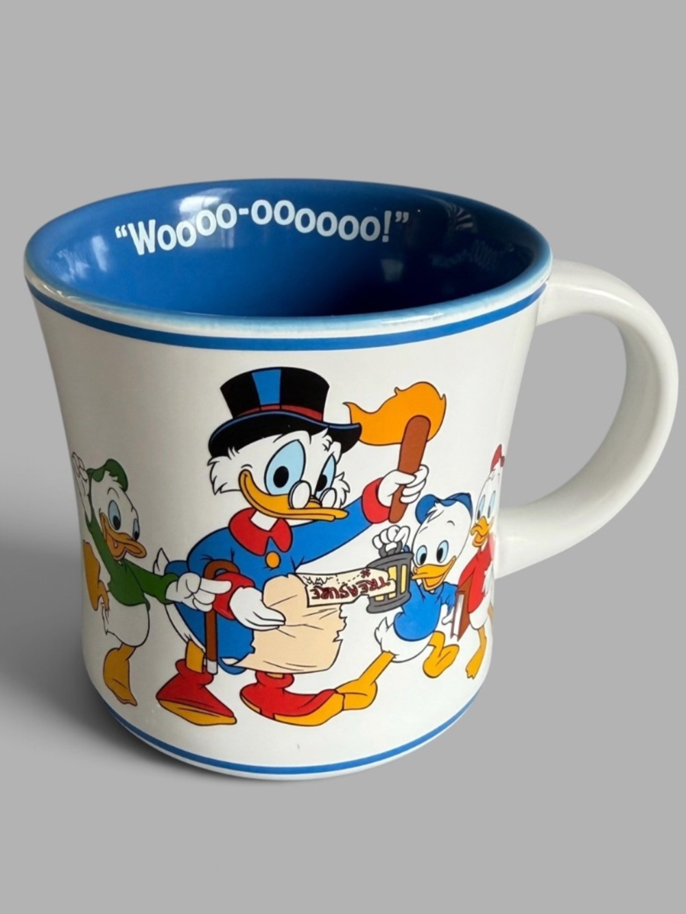 Disney Afternoon DuckTales Scrooge McDuck Huey Dewey Louie Ceramic Mug